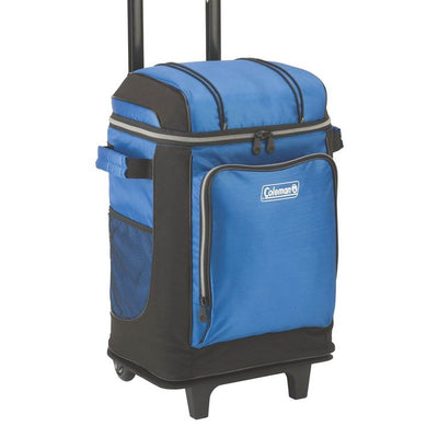 Coleman 42 Can Wheeled Soft Cooler with Telescoping Handle, Blue (Open Box)