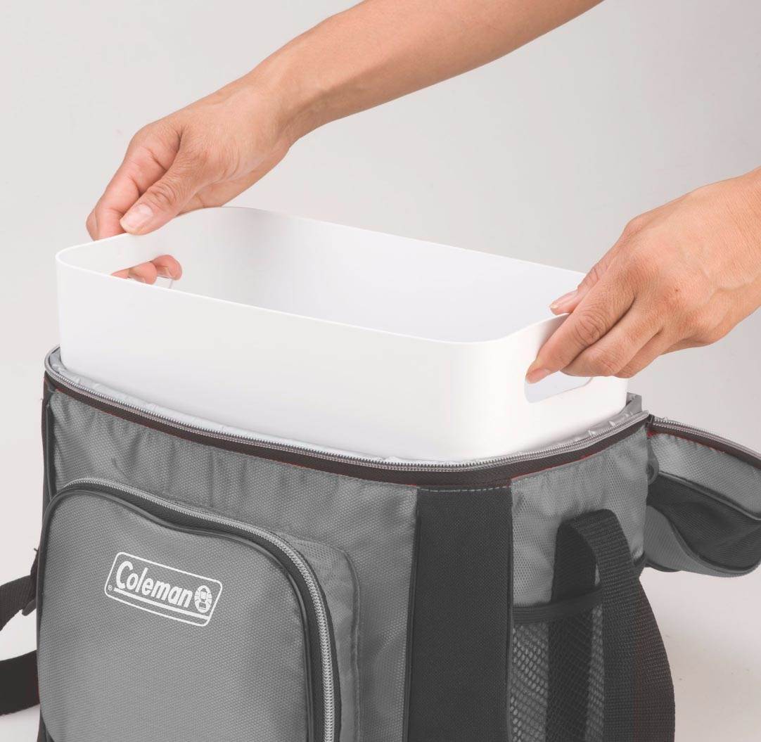 COLEMAN Camping 16 Can Soft Carry Cooler w/ Removable Hard Liner - Open Box