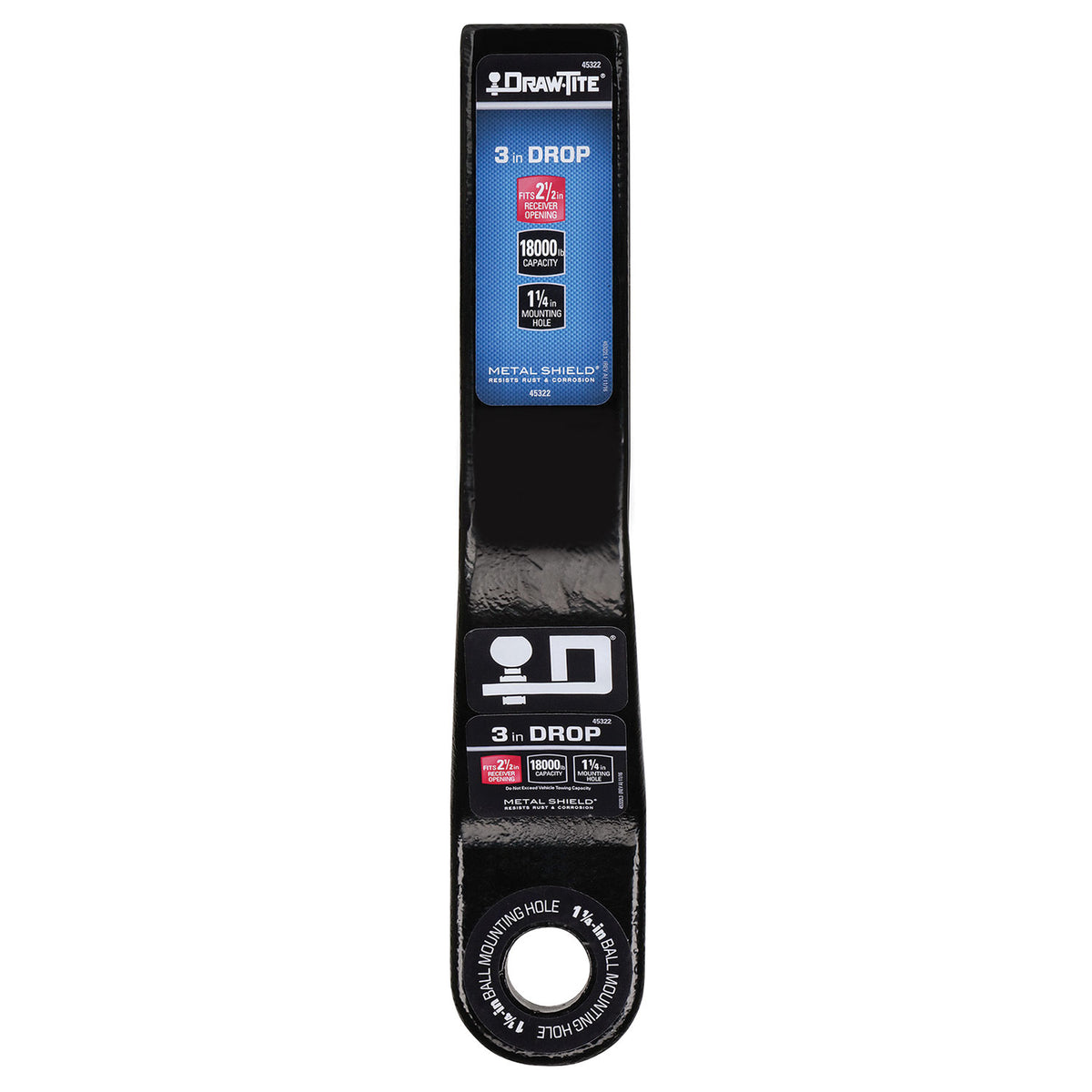 Draw-Tite Titan Class V Standard Ball Mount Hitch 2.5 In 18k Pounds (Open Box)
