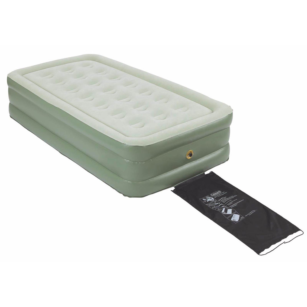 Quickbed Double High PVC Twin Airbed Air Mattress w/ Double Lock Valve(Open Box)