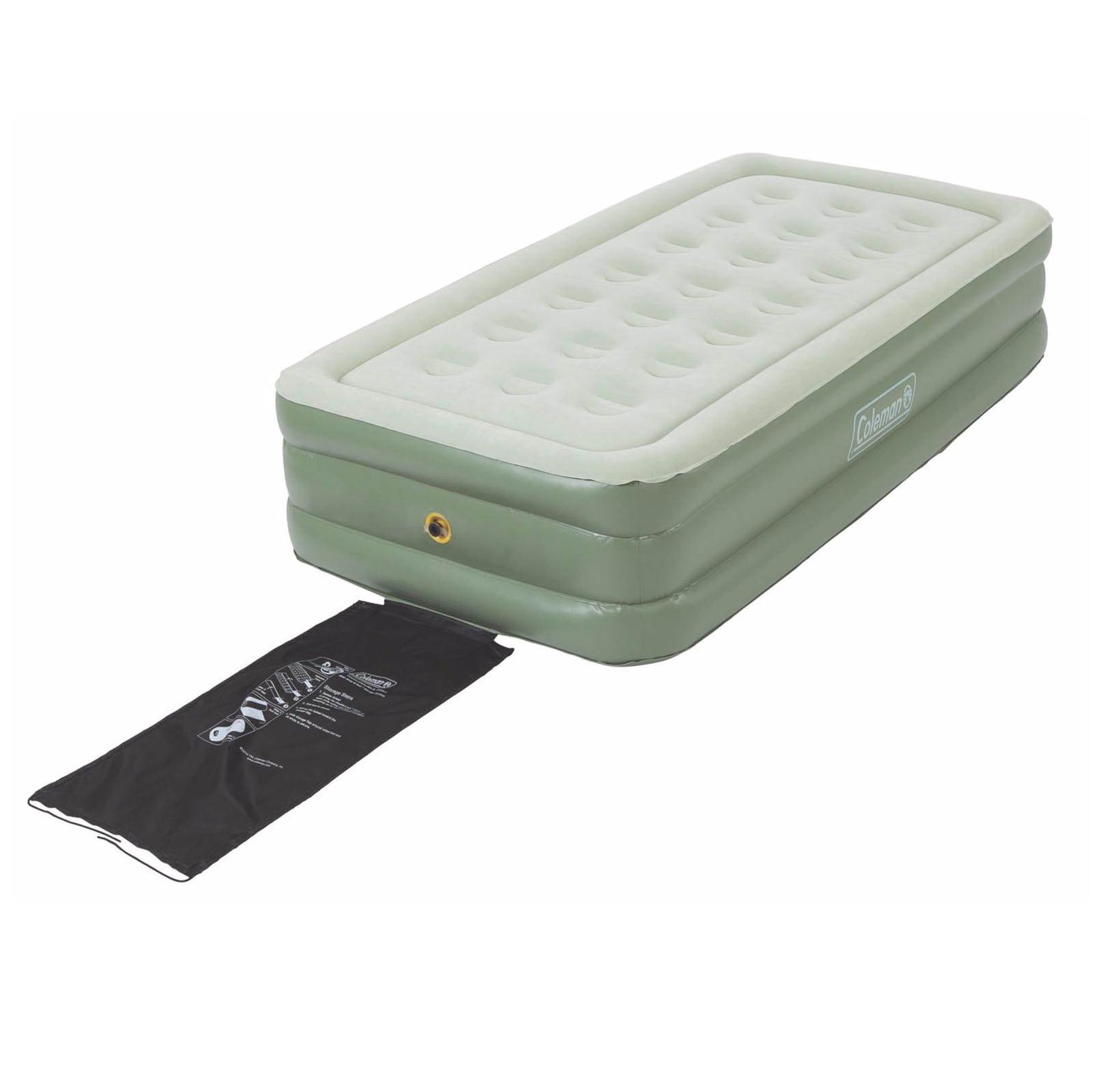 Quickbed Double High PVC Twin Airbed Air Mattress w/ Double Lock Valve(Open Box) - VMInnovations