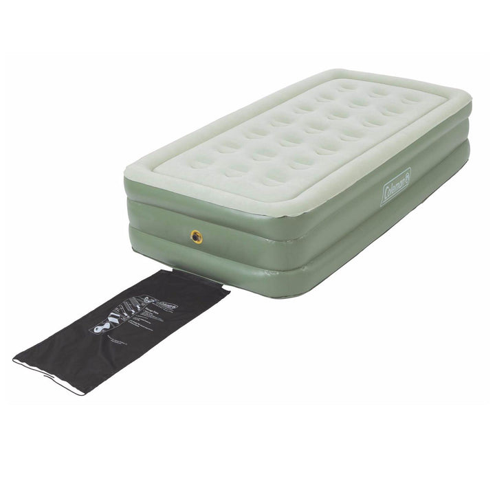 Quickbed Double High PVC Twin Airbed Air Mattress w/ Double Lock Valve(Open Box)