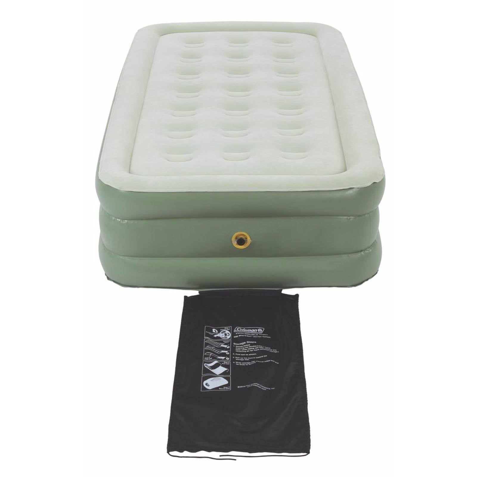 Quickbed Double High PVC Twin Airbed Air Mattress w/ Double Lock Valve(Open Box) - VMInnovations