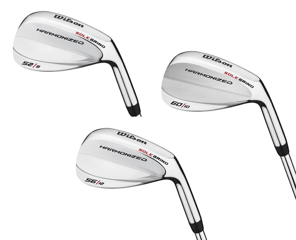 WILSON 52°, 56° & 60° Men's RH Harmonized Silver Wedge Golf Club Set (Open Box)