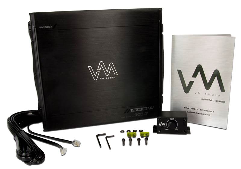 KICKER DC12 DUAL 12" 600 Watt Car Subwoofers +Box + 1500W Amplifier + VM Amp Kit