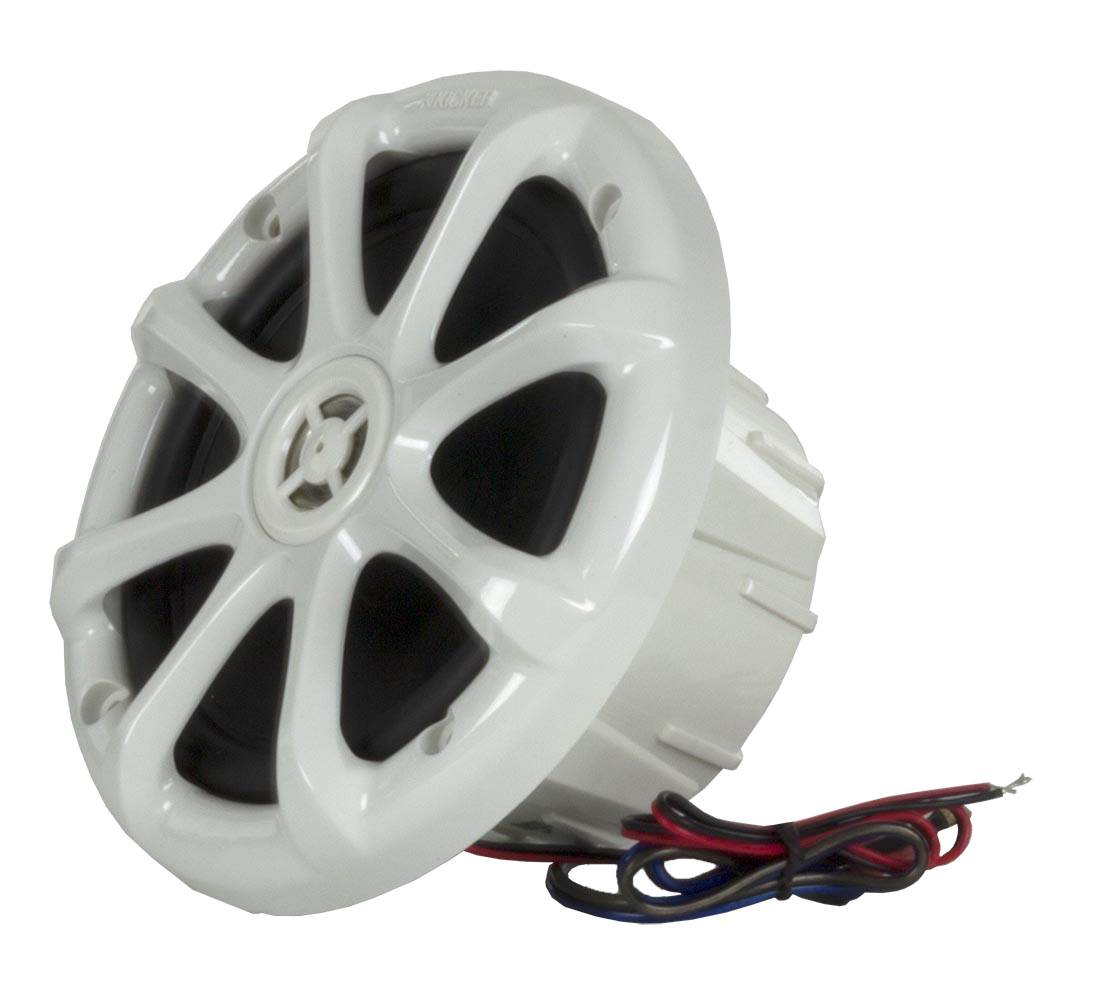 2) New Kicker 11KM6LW 6" 195W 2-Way Marine Boat/ATV Waterproof Speakers White