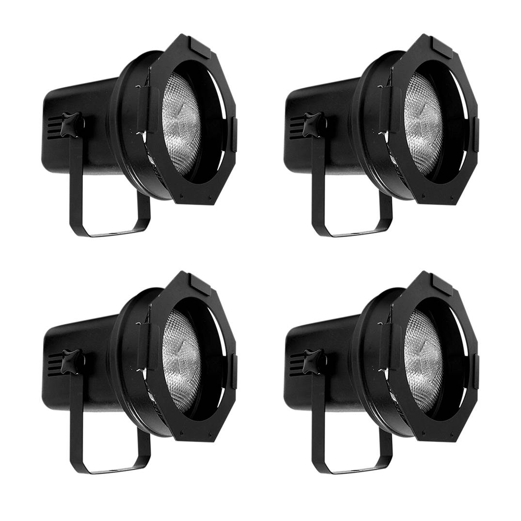 4-Pack American DJ 150W Professional Metal Par Can Stage Lights | 4 x PAR-38BL