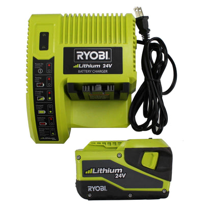 RYOBI RY24200 24V Cordless Electric Grass String Trimmer/Edger - Open Box