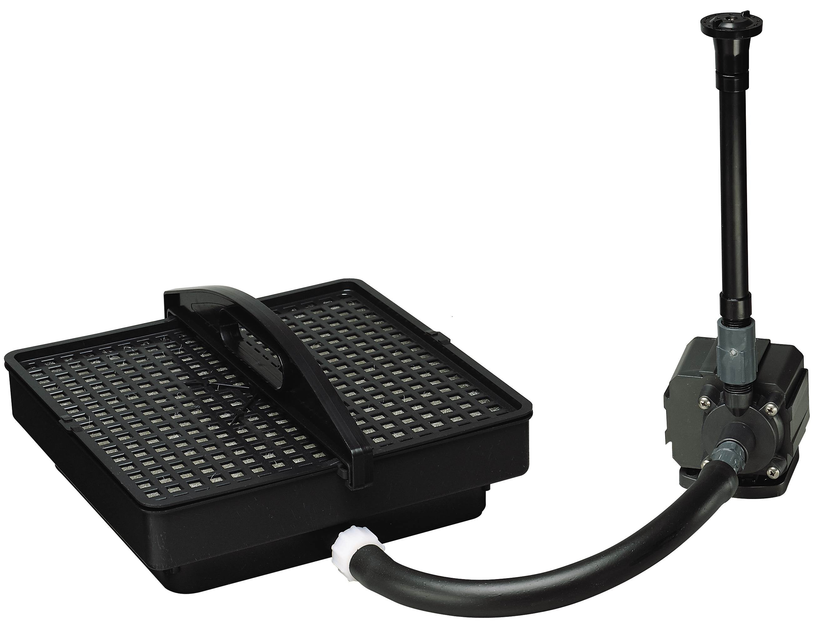 (2) PONDMASTER 1700 Pond Fountain Pump Filter Kits & Fountain Head Sets - 02217