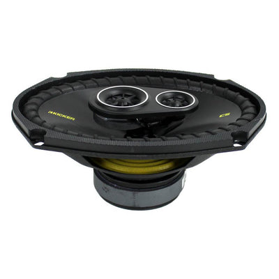 Kicker 6 x 9 Inch 450W 3 Way Car Audio Coaxial Stereo Speakers (2 Pack) | CS6934