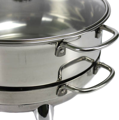 Oster CKSTBSCDR65 6.5 Qt Electric Round Chafing Dish Stainless - Slightly Used