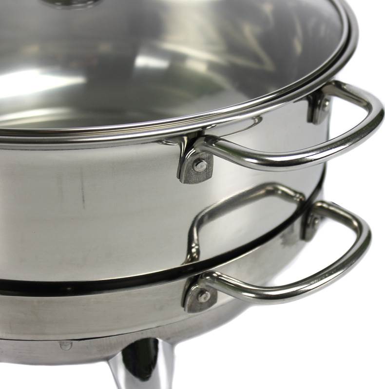 Oster CKSTBSCDR65 6.5 Qt Electric Round Chafing Dish Stainless - Slightly Used