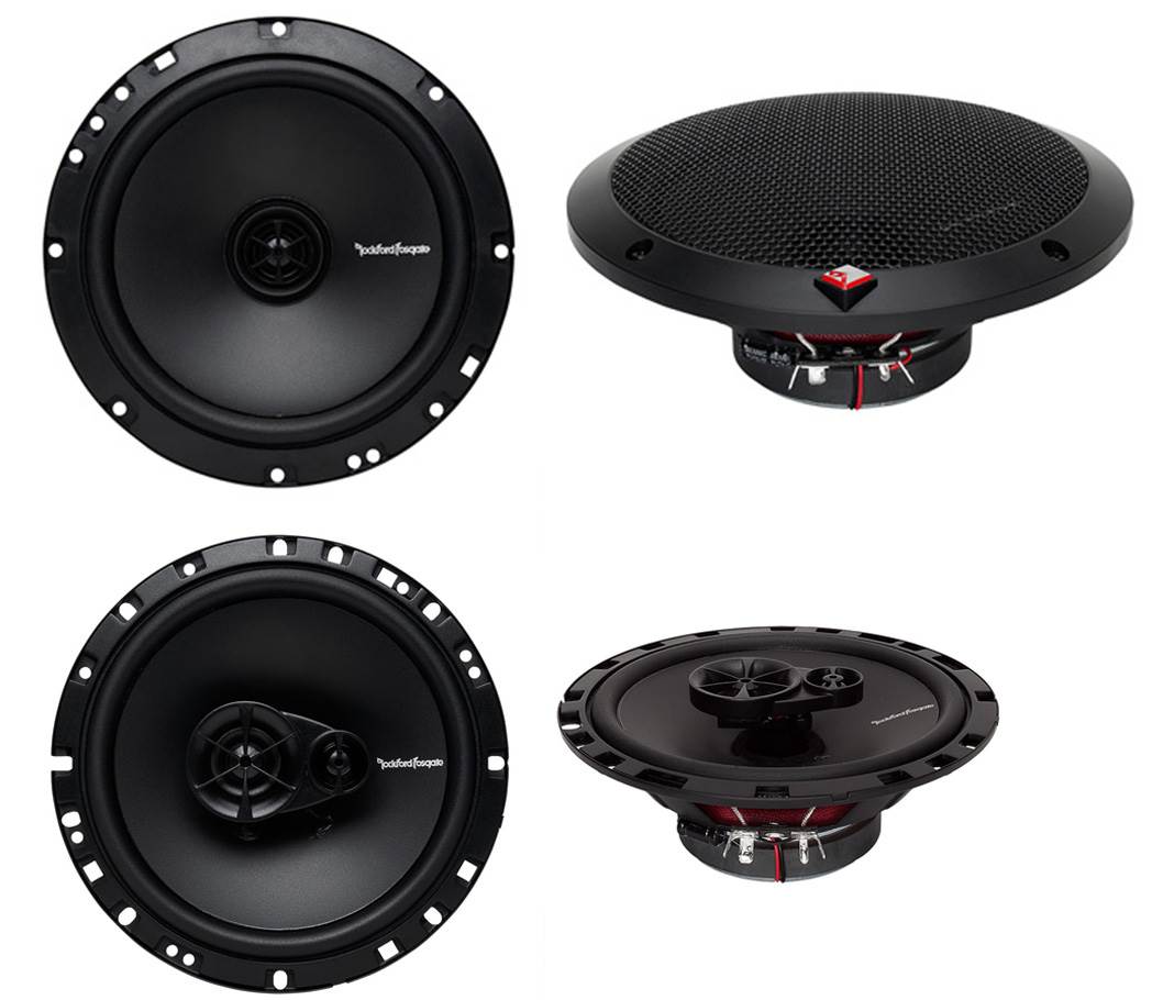 Rockford Fosgate R165X3 6.5" 90W 3 Way - R1675X2 6.75" 2Way Car Speakers Coaxial