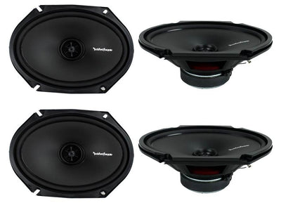 Rockford Fosgate R168X2 6x8" 220W 2 Way Car Audio Coaxial Speakers, 2 Pairs