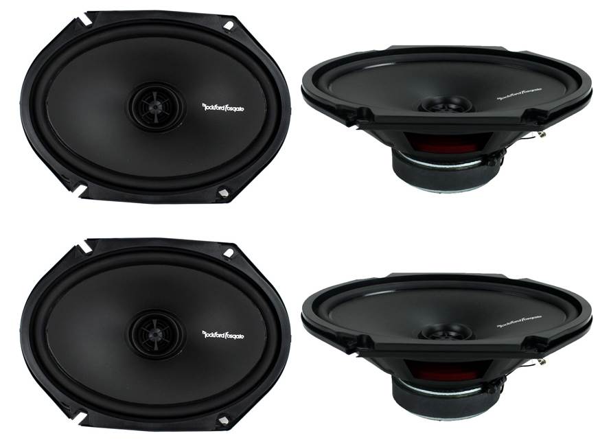 Rockford Fosgate R168X2 6x8" 220W 2 Way Car Audio Coaxial Speakers, 2 Pairs