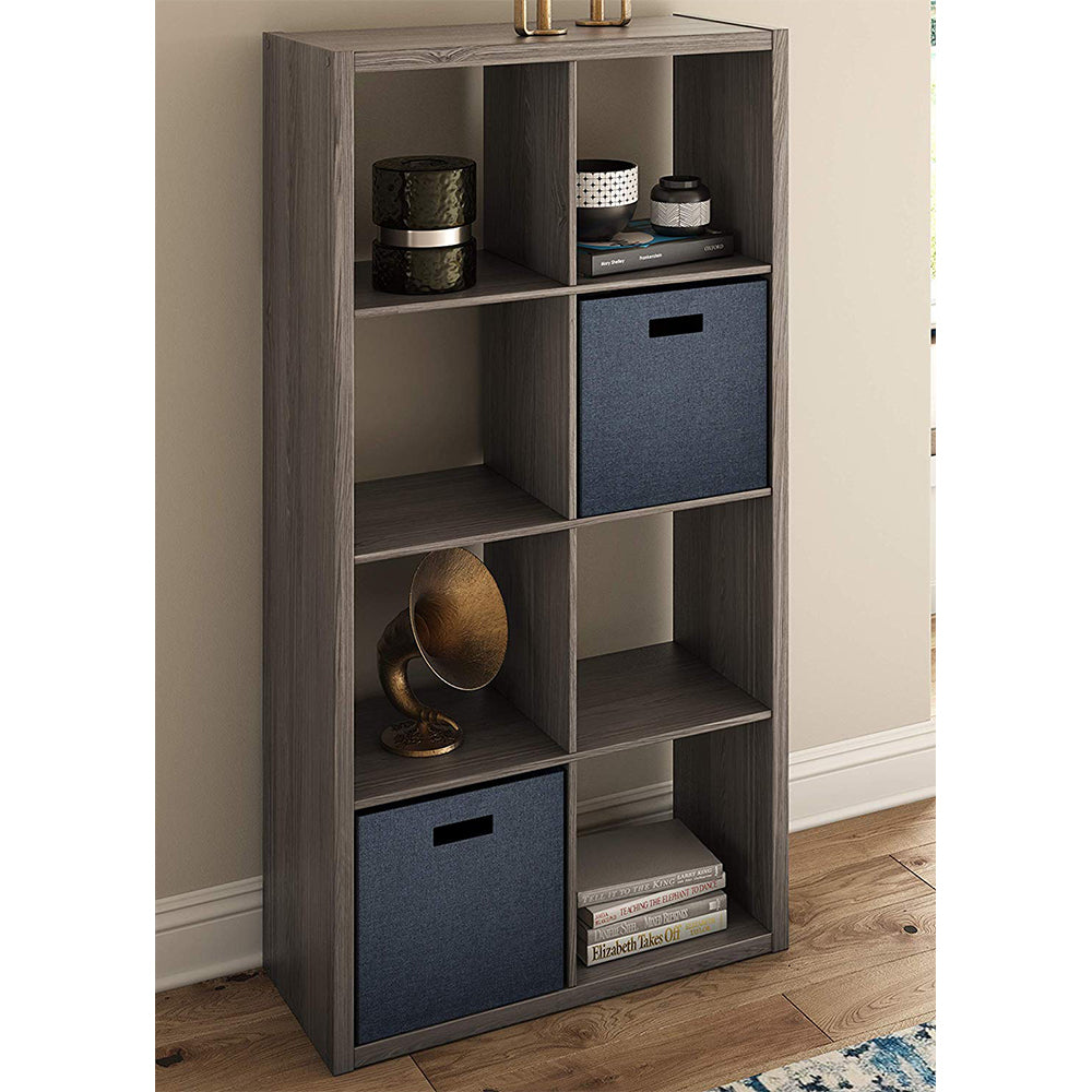 ClosetMaid Bookcase Open Back 8-Cube Storage Organizer, Graphite Gray (2 Pack)