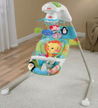Fisher Price Discover n' Grow Baby Cradle & Swing w/ Music | W9507