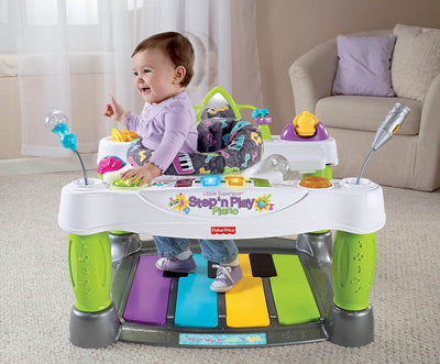 Fisher Price Little Superstar Step n' Play Baby Bouncer Piano | V4357 (Open Box)