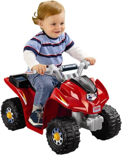 Power Wheels Kawasaki Lil' Quad 4-Wheel ATV Electric Ride-On | W6214  (Open Box)