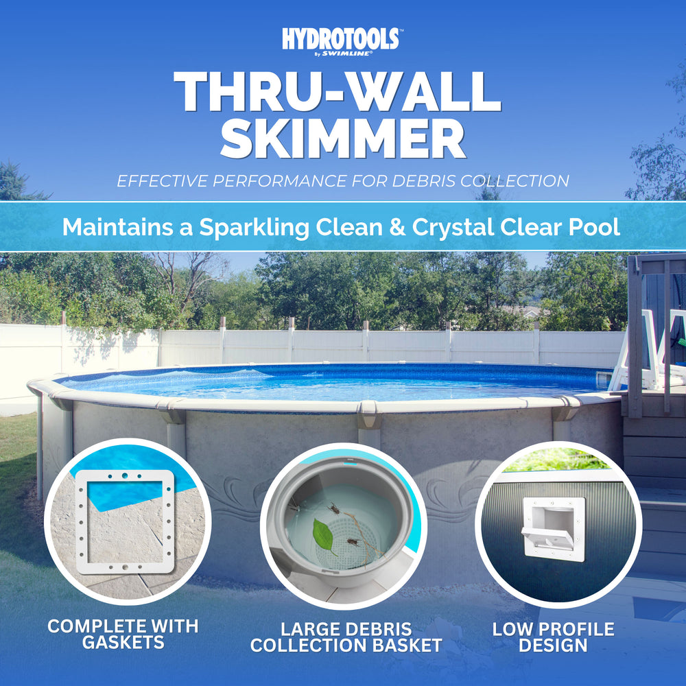 Hydro Tools Above Ground Pool Complete Standard ABS Thru-Wall Skimmer (Used) - VMInnovations