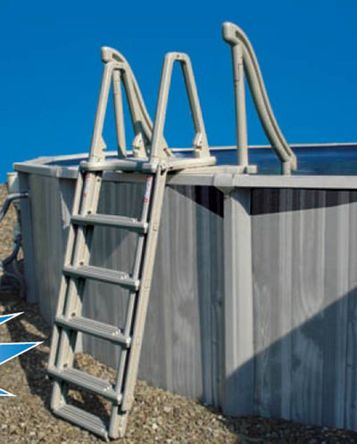 Confer Gray 4-Step Above Ground Swimming Pool Smart Step/Ladder Entry System - VMInnovations