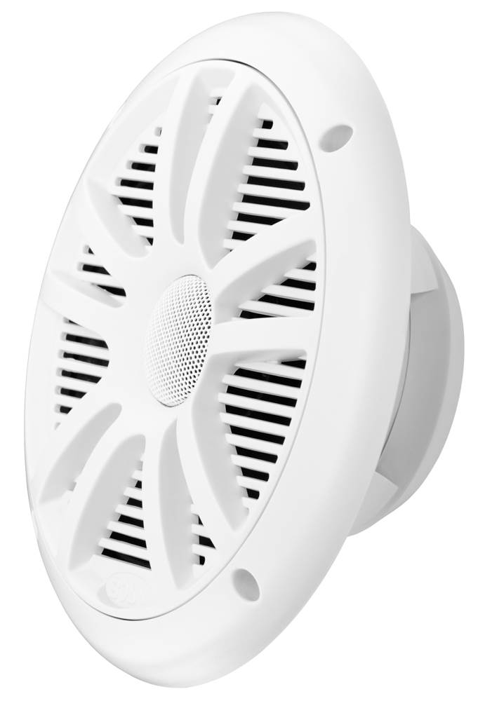 2) New Boss Audio MR6W 6.5" 180W Dual Cone Marine/Boat Speakers Stereo- White