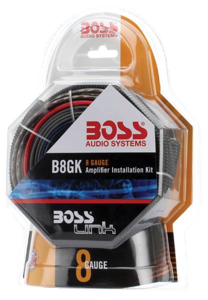 Boss B8GK 8 Gauge Car Amplifier Kit Wiring Installation+RCA -Missing Fuse Holder