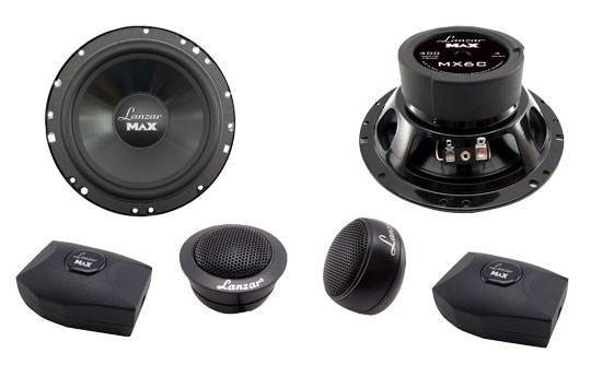 4) NEW LANZAR MX6C 6.5" 400W 2-Way Component Car Audio Speakers Stereo 6-1/2"