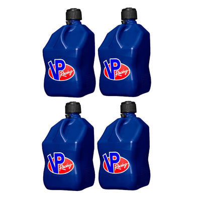 VP Racing Motorsport 5.5 Gallon Square Plastic Utility Jugs, Blue (4 Pack) - VMInnovations