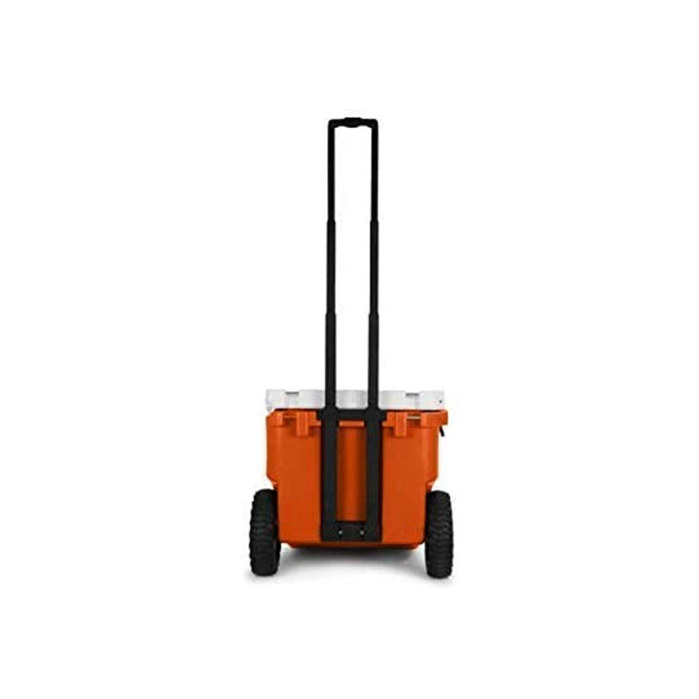 RovR RollR Rolling Outdoor Insulated Cooler w/ Wheels, 45 Quart, White (Used)