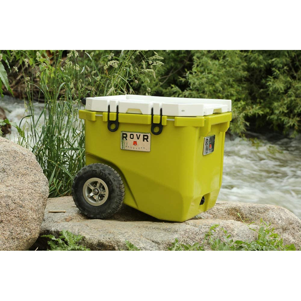 RovR RollR Portable Rolling Insulated Cooler w/ Wheels, 45 Quart (Open Box)
