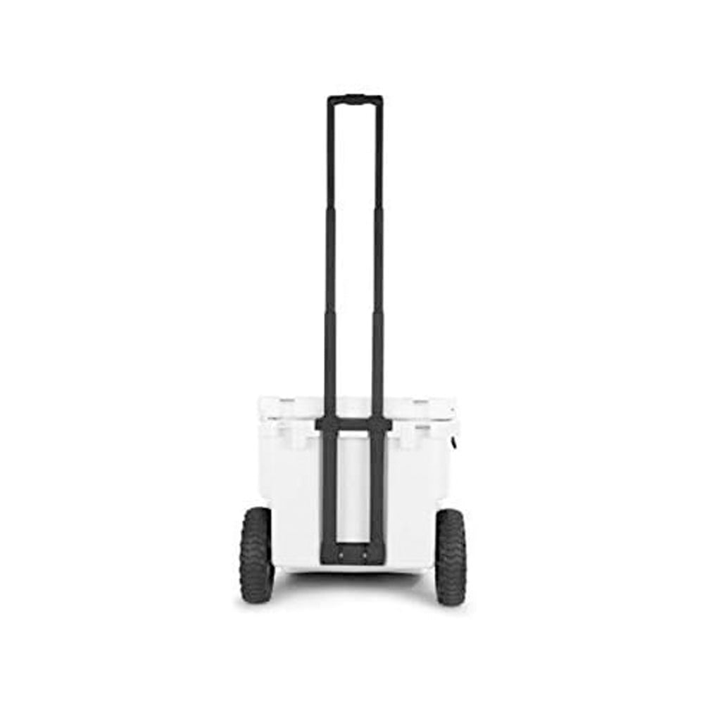 RovR RollR Portable Rolling Insulated Cooler w/ Wheels 45 Quart White (Open Box)