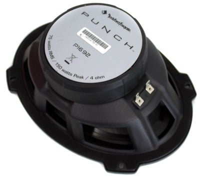 2) Rockford Fosgate P1692 6x9" 150 Watt Car Coaxial Speakers Audio - Open Box