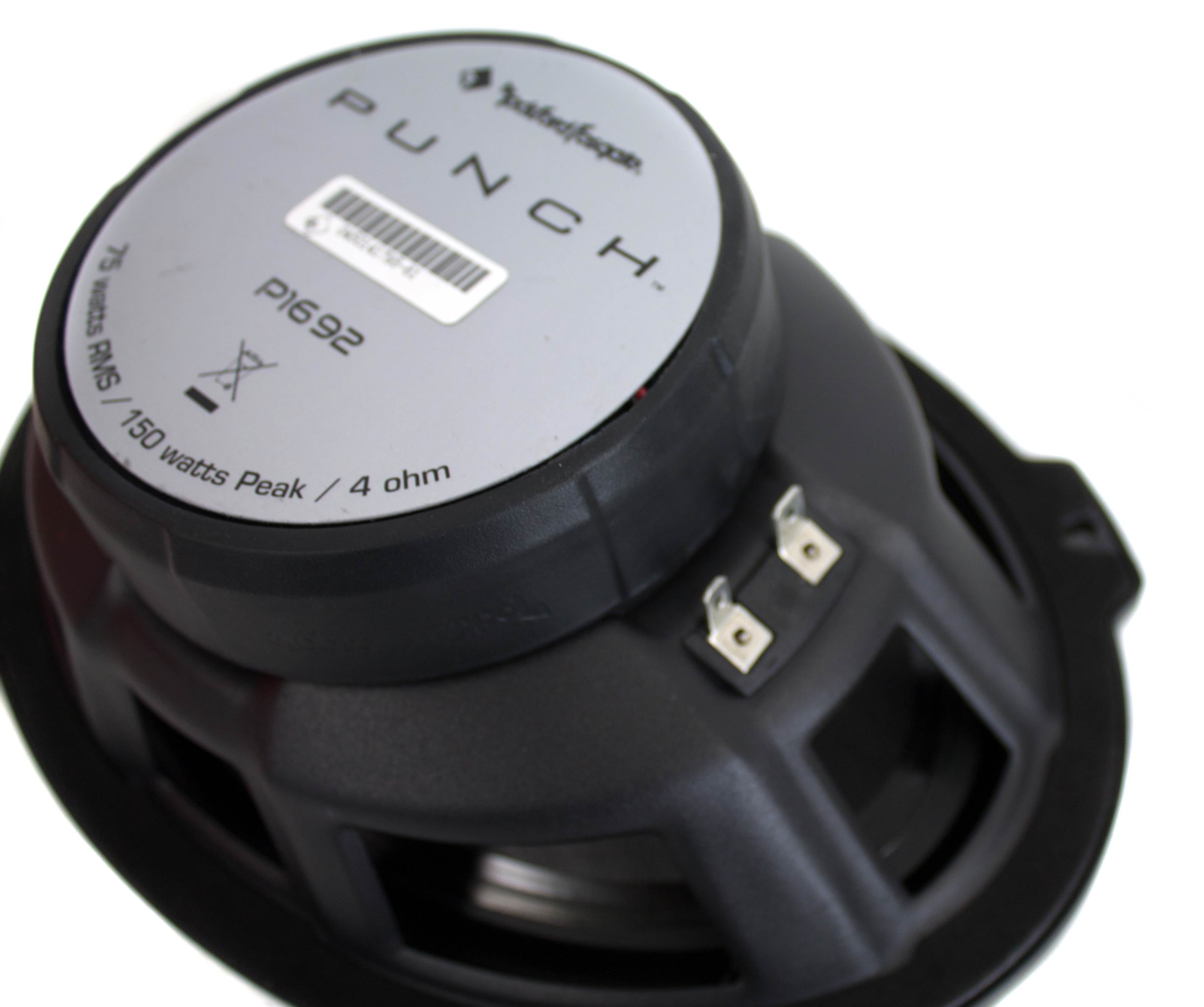 2) Rockford Fosgate P1692 6x9" 150 Watt Car Coaxial Speakers Audio - Open Box