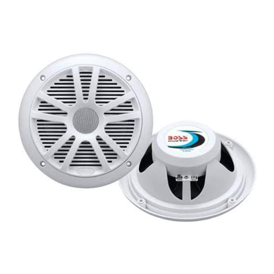 BOSS Audio MR6W 6.5" 360W Dual Cone Marine/Boat Speakers Stereo, White (4 Pack) - VMInnovations