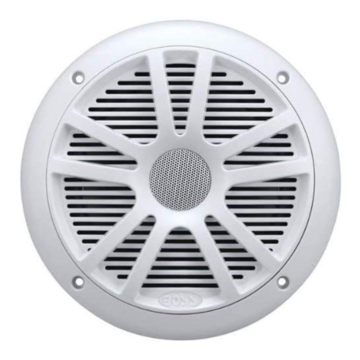 BOSS Audio MR6W 6.5" 360W Dual Cone Marine/Boat Speakers Stereo, White (4 Pack) - VMInnovations
