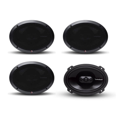 Rockford Fosgate P1694 6" x 9" 300W 4 Way Car Coaxial Speakers Audio (2 Pack)