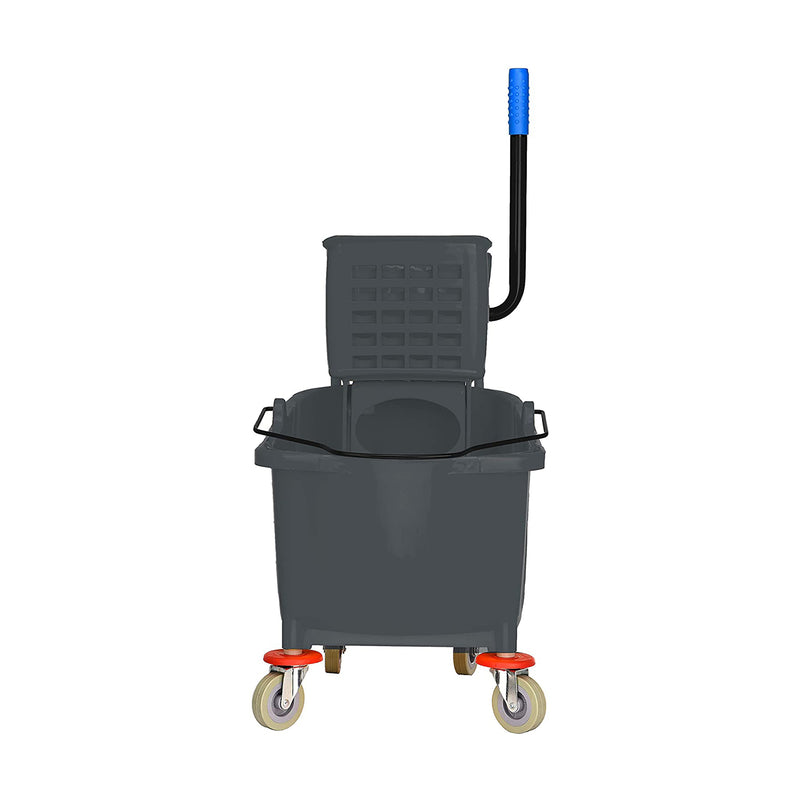 Alpine Industries 36 Quart Mop Bucket w/ Side Wringer & Wheels, Gray (Open Box)