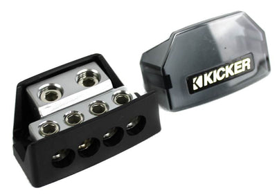 New Kicker DB4 Distribution Block w/ 2) 1/0-8 Gauge Inputs and 4) 8 Ga Outputs