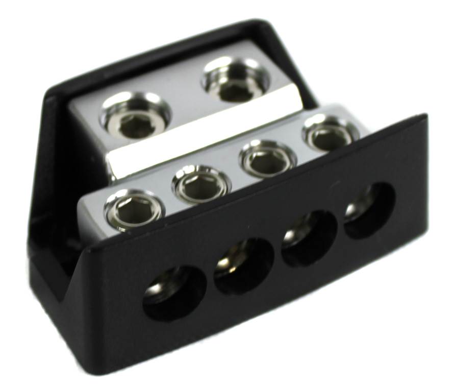 New Kicker DB4 Distribution Block w/ 2) 1/0-8 Gauge Inputs and 4) 8 Ga Outputs
