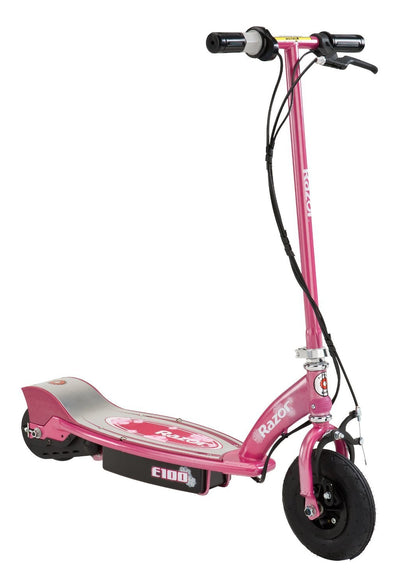Razor E100 Electric Motorized Rechargeable Kids Scooter, Sweet Pea (2 Pack)