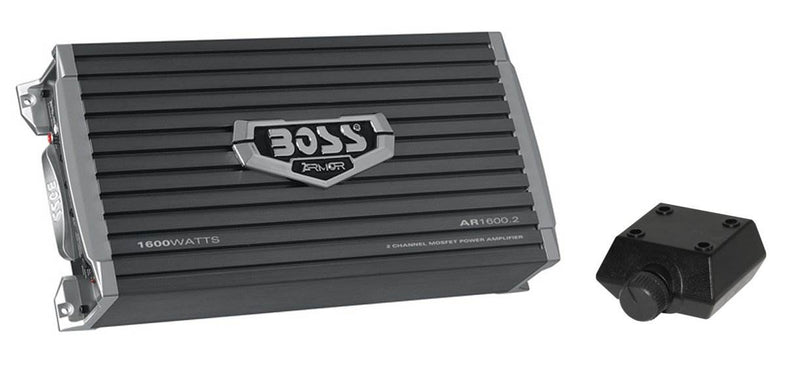 Boss Audio Armor AR16002 1600 Watt 2-Channel Car Audio Amplifier&Remote&Amp Kit