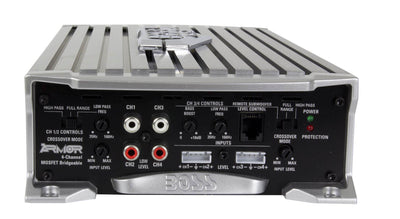 BOSS AUDIO AR1600.4 1600W 4 Channel Car Amplifier AR16004 &Remote &8 Ga Amp Kit