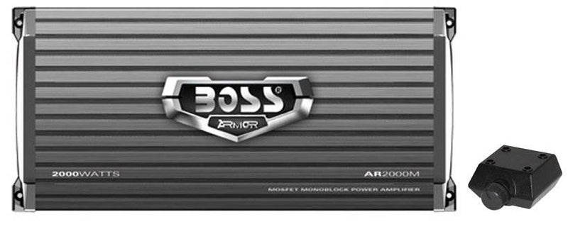 Boss Audio AR2000M 2000W MONO A/B Car Amplifier Remote & 8 Gauge Amp Install Kit - VMInnovations