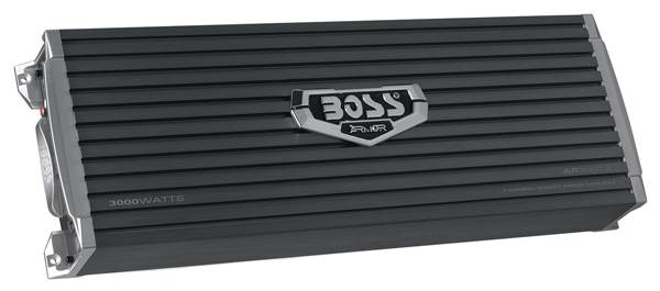BOSS AR3000.2 3000W 2-Channel Car Audio Amplifier Power AR30002 + 4 Ga Amp Kit