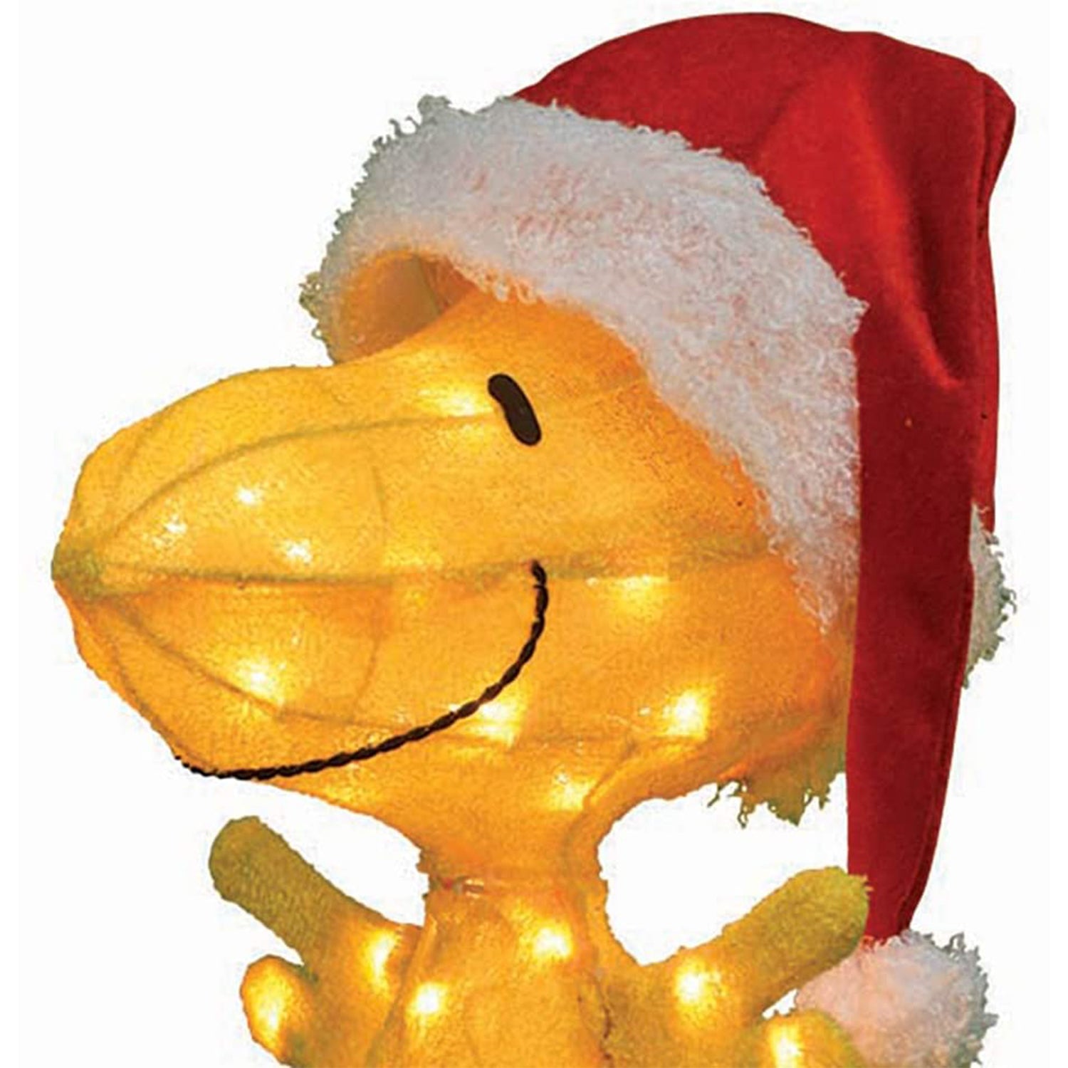 ProductWorks Peanuts 24 In Snoopy and 18 In Woodstock Christmas Yard Decorations