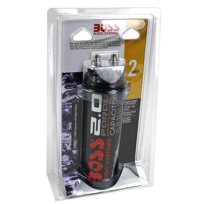 Boss Audio CPBK2 Digital Car Power Capacitor & Soundstorm AKS8 Amp Wiring Kit - VMInnovations