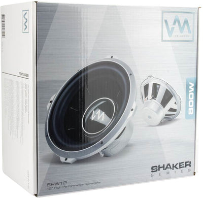 VM Audio SRW12 12" 1000W Car Subwoofer Power Sub Woofer DVC 4 Ohm (Open Box)