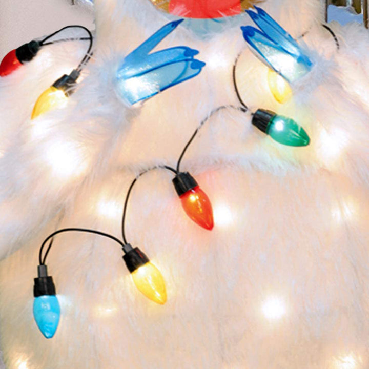ProductWorks Rudolph 32in Bumble Snowman Santa Hat Pre Lit Decoration (Used) - VMInnovations