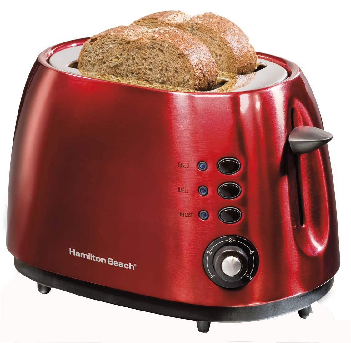 Hamilton Beach 2-Slice Toaster w/Extra Wide Toast and Bagel Slots Red (Open Box)
